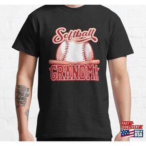 Softball Grandma Family Team Gift Shirt Ideas Classic Tshirt Tee